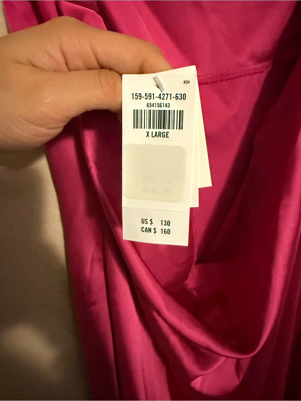 NWT ABERCROMBIE Low Back Cowl Satin Slip Dress with Spaghetti Straps